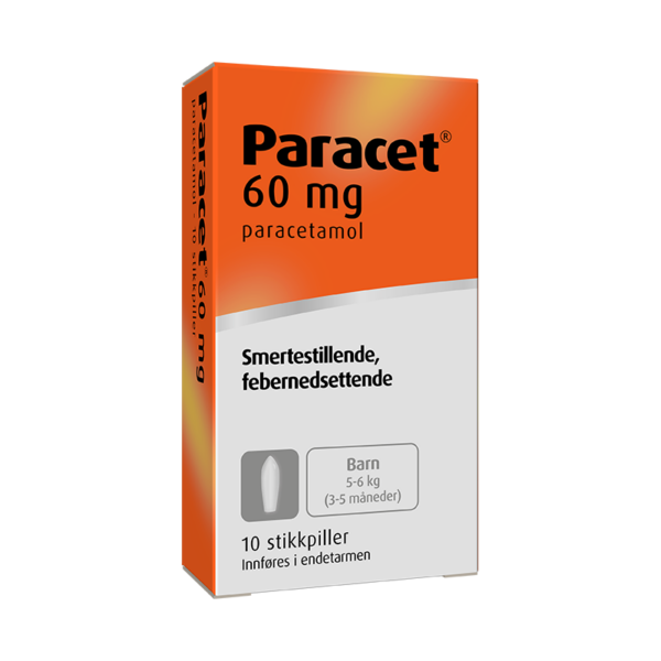 Paracet stikkpiller 60mg