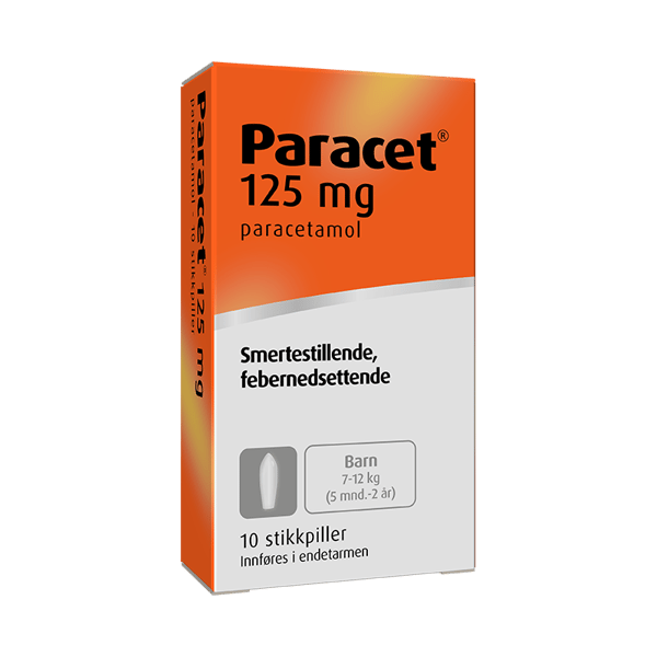 Paracet stikkpiller 125mg