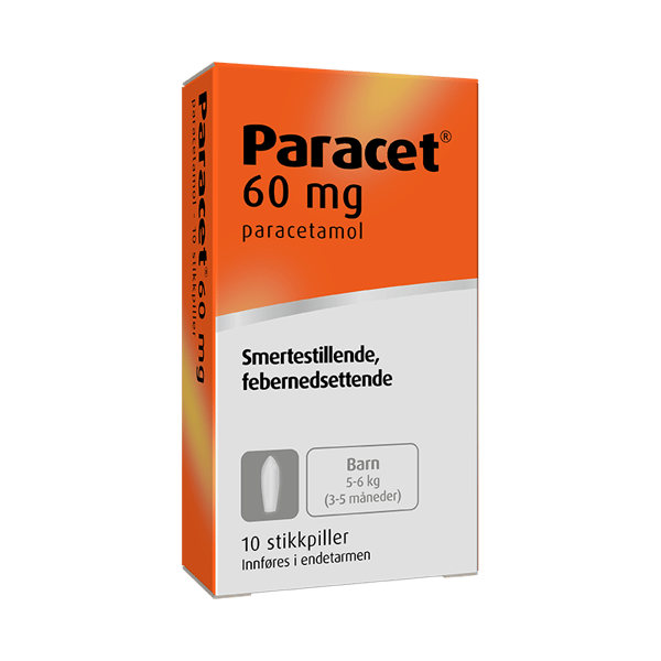 Paracet stikkpiller 60mg